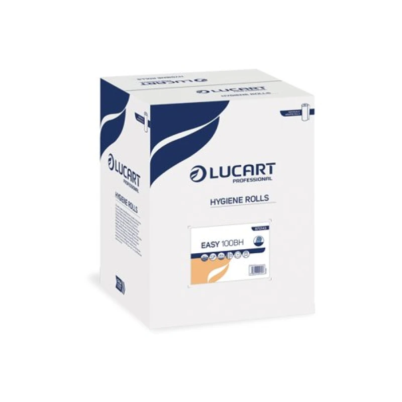 Image of Lucart Hygiene Rolls Sheets Embossed 40m 2-Ply Blue (24 Pack) 870143