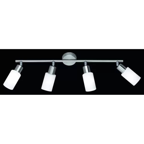 image of Mars Modern 4 Light Ceiling Spotlight Bar Nickel Matt