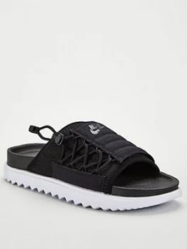 Image of Nike City Slides - Black/White, Size 8, Women