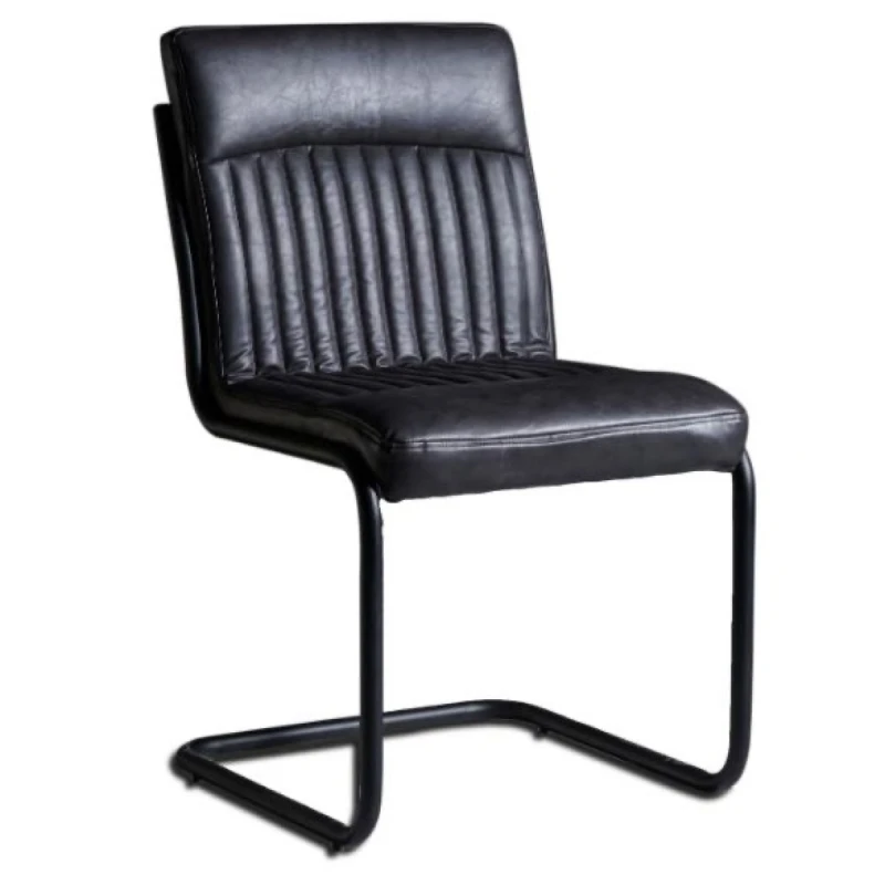 Image of Indian Hub Dark Grey Dining Chair (Set of 2)