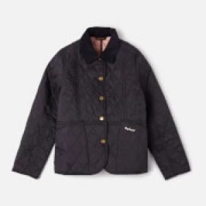 Image of Barbour Girls Summer Liddesdale Jacket - Navy/Pale Coral - M