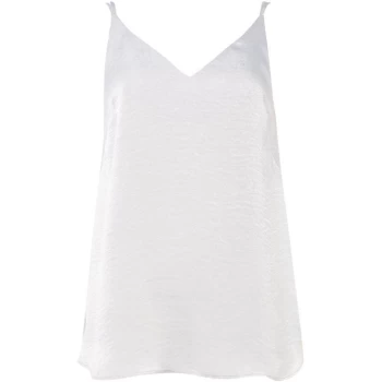 Image of Label Lab Double Strap Mottled Satin Top - Silver