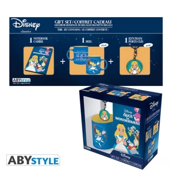 Image of Disney - Alice (Mug + Keyring + Notebook) Gift Box