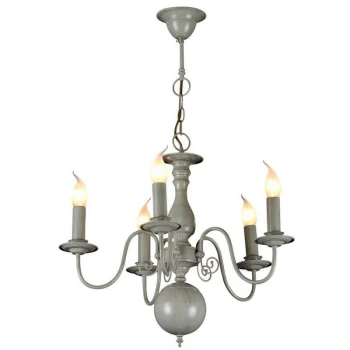 image of Linea Verdace Lighting - Linea Verdace Brugge Multi Arm Chandeliers Gray