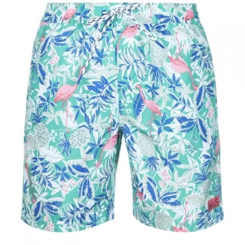 IZOD Flamingo Shorts - Deep Green305