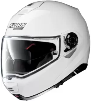 image of Nolan N100-5 Classic N-Com Helmet, white, Size 3XL, white, Size 3XL