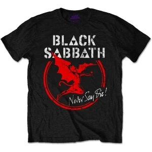 Image of Black Sabbath - Archangel Never Say Die Unisex Large T-Shirt - Black