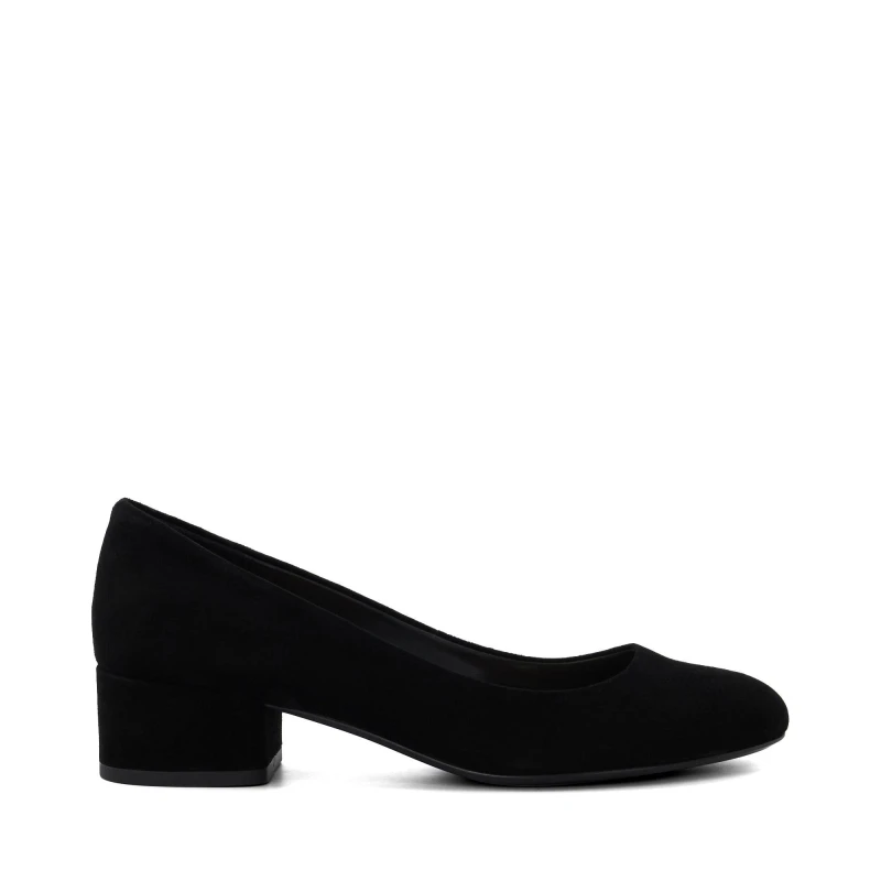 Image of Dune London 'Bracket' Suede Court Shoes Black female