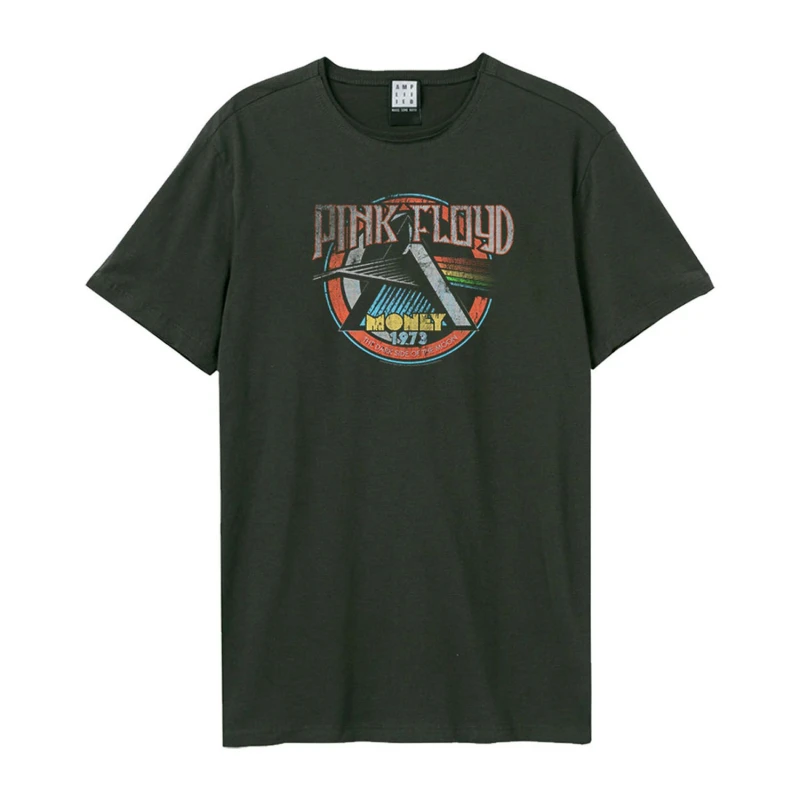 Image of Amplified Amplified Men Money Pink Floyd T-Shirt in Charcoal Size: X-Small Charcoal XS Male 5063238048669