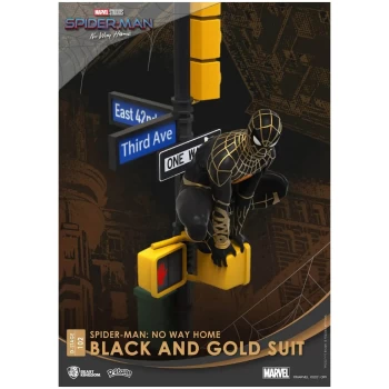 Image of Beast Kingdom Spider-Man: No Way Home D-Stage Diorama - Spider-Man (Black & Gold Suit)