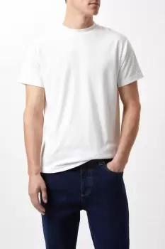 Image of Mens Ivory Premium Crew Neck T-Shirt