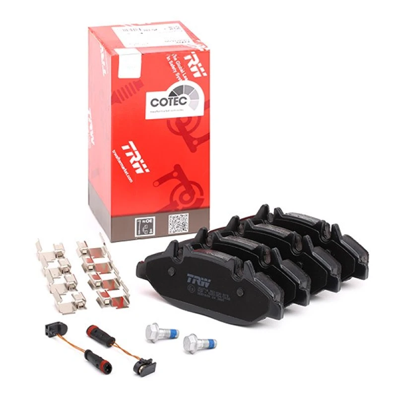 Image of TRW GDB1600 Brake pad set incl. wear warning contact, with accessories, with brake caliper screws Brake Pad Set,disc brake (402)
