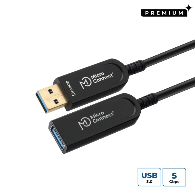 Image of Microconnect MC-USB3.0AAF25AOP USB cable USB 3.2 Gen 2 (3.1 Gen 2) 25