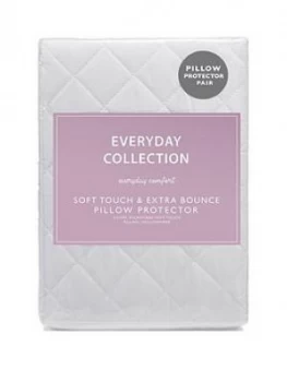 image of Everyday Collection Soft Touch and Extra Bounce Pillow Protector Pair