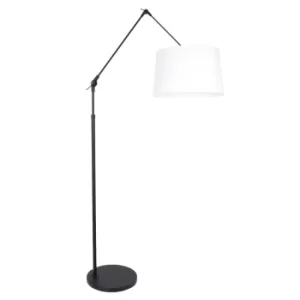 Image of Prestige Chic Cylindrical Pendant Ceiling Light Matt Black, Solid White