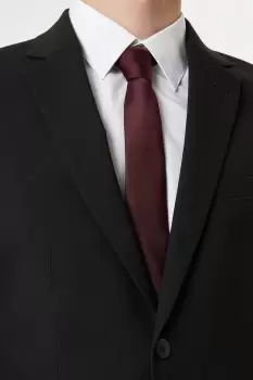 Image of Mens Slim Burgundy Tie