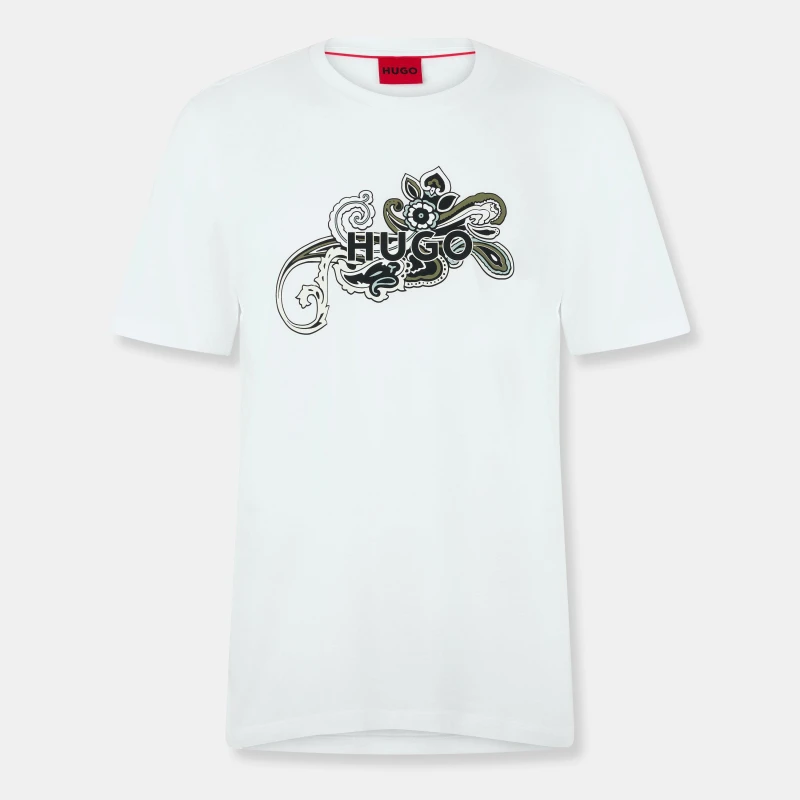 Image of Hugo Mens Durable T-Shirt White male S