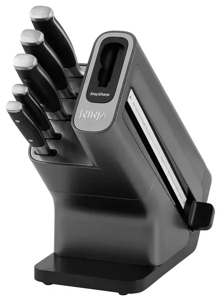 image of Ninja Foodi Stay Sharp Knife Block with Integrated Sharpener 5x Piece Set K32005UK