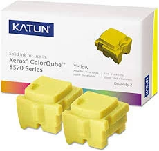 image of Pack of 2 Yellow Katun Solid Ink Sticks for ColorQube 8570