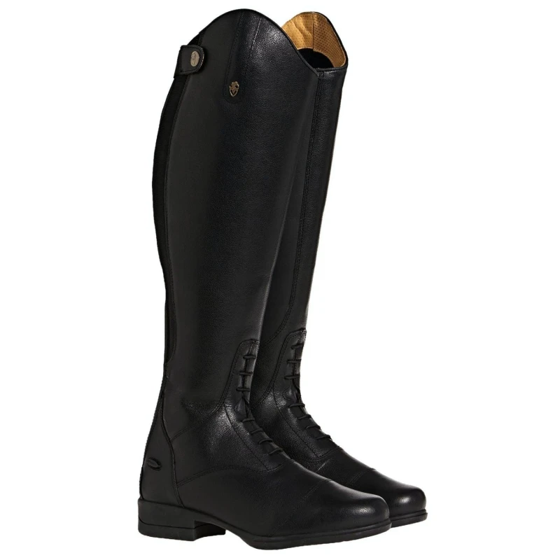 Image of Moretta Womens/ladies Albina Leather Long Riding Boots Black (4 Uk)