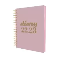 image of Collins Scandi A5 Day to Page Mid-Year Diary 2022/2023 - Pink 818068