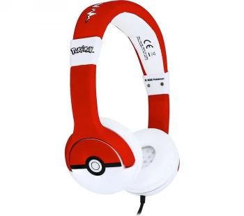 image of OTL PK0758 Pokemon Pokeball Kids Headphones