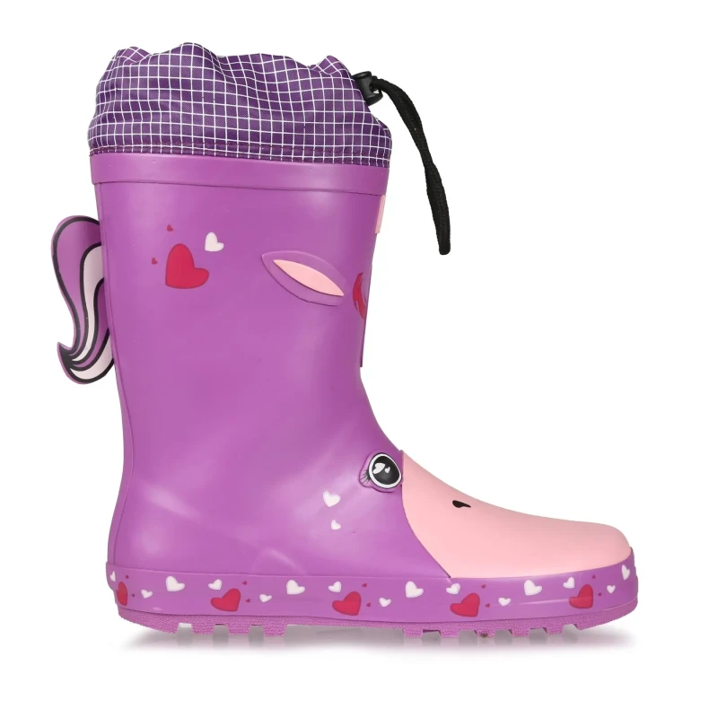 Image of Regatta Boys Mudplay Durable Stabilising Wellington Boots UK Size 12 (EU 31) Unicorn RKF649-BLL-12