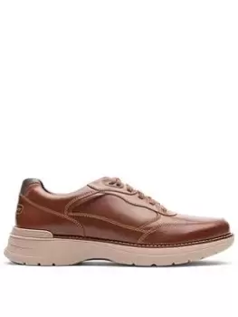 Rockport Prowalker Next Ubal Trainer - Tan Leather, Tan Leather, Size 9, Men