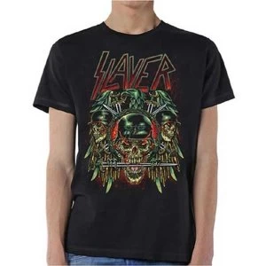 Image of Slayer - Prey with Background Unisex Medium T-Shirt - Black