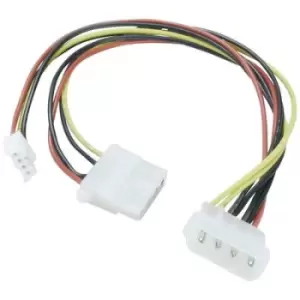 Image of LINDY Current Y adapter [1x IDE power plug 4-pin - 1x IDE power socket 4-pin] 0.25 m Multicolour