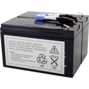 Image of UPS battery Conrad energy replaces original battery RBC9 Suitable for model SU