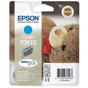 Image of Epson Teddybear T0612 Cyan Ink Cartridge