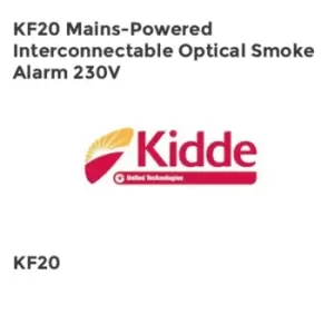 image of Kidde KF20 Mains-Powered Interconnectable Optical Smoke Alarm 230V