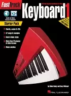 Image of fasttrack keyboard book 1 starter pack includes method book with audio an
