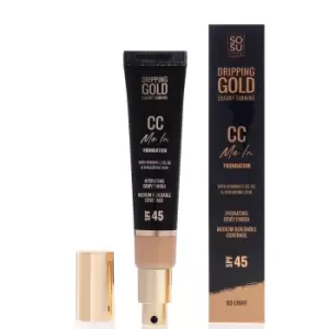 Dripping Gold CC Cream SPF 52g (Various Shades) - Light