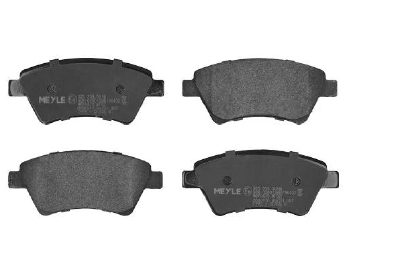 Image of MEYLE 025 239 3018 Brake pad set Front Axle, excl. wear warning contact, Original Quality, with anti-squeak plate Brake Pad Set,disc brake (402)
