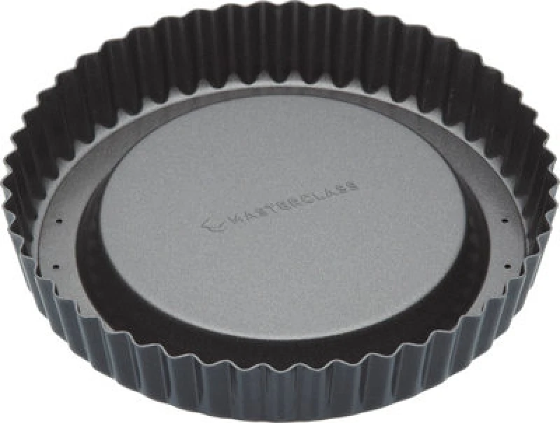 Image of Masterclass Non-Stick Raised Flan Tin, 20cm Grey