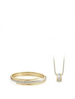 Image of Buckley London Aspire Pendant Necklace Bangle Jewellery Gift Set