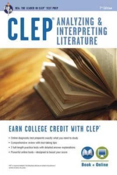Image of CLEP analyzing & interpreting literature by Research and Education Association