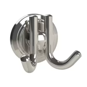 image of Miller Oslo Double Hook, Polished Nickel