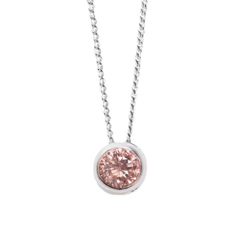 Image of Say It With June Necklace in Silver Size: 18" Silver Unisex 18"