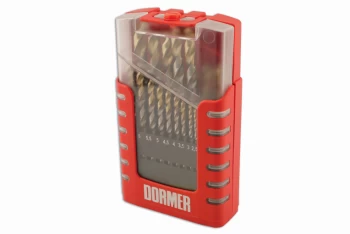 image of Dormer Compact Tin Coated Drill Set A002 19pc Connect 32022