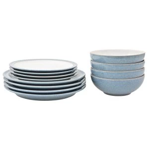 image of Elements Blue 12 Piece Tableware Set