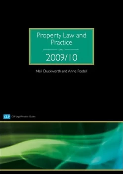 Image of Property Law and Practice 2009/2010 by Neil Duckworth Paperback