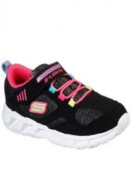 Image of Skechers Toddler Magna Lights Trainer - Black