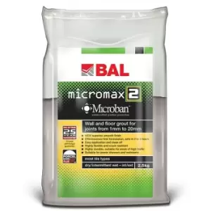 Image of Micromax2 Grout for Walls & Floors - Gunmetal 2.5kg - BAL