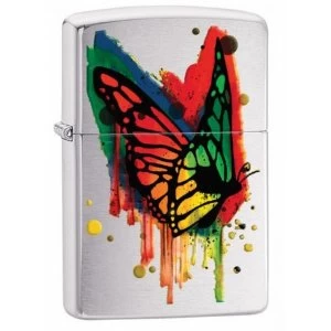 image of Zippo Butterfly Classic Brushed Chrome