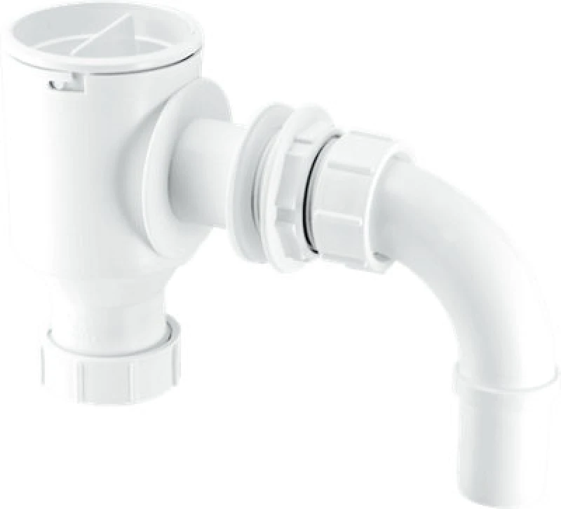 Image of McAlpine R40 1.25" Complete Screened Tank Overflow Connector White