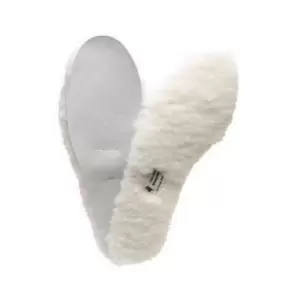 Image of Eastern Counties Leather Unisex Sheepskin Insoles (10 UK) (Natural)
