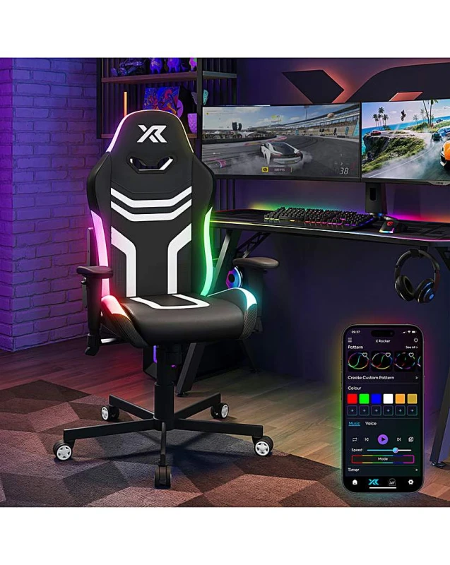Image of X Rocker X Rocker Agility Compact Gaming Chair Black - X Rocker Black WM79001